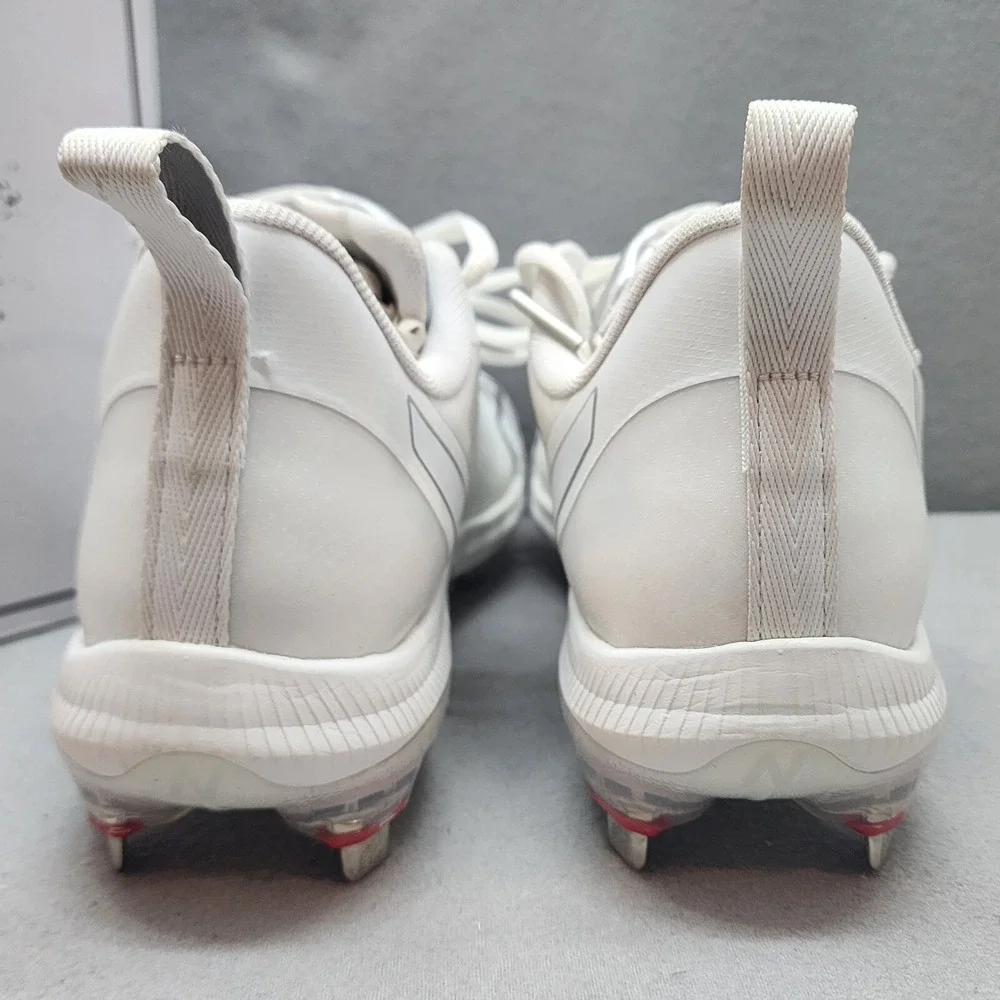 New Balance FuelCell Romero Duo White Grey Metal Softball Cleats Womens 6.5